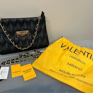 Valentino Black and Gold Chain straps. NEW WITH TAGS!!